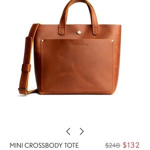 Portland Leather Goods Mini Crossbody - Honey